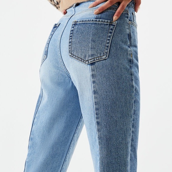 Pacsun Two Panel High Waisted Straight Leg Jeans - Picture 10 of 10
